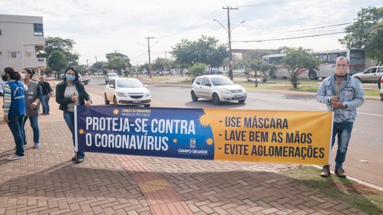Blitze sanitárias educativas já abordou 2,8 mil pessoas nas ruas de Campo Grande