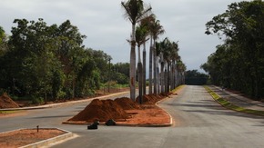 1ª etapa de drenagem e recapeamento de acesso á universidade é concluído Foto: André Bittar
