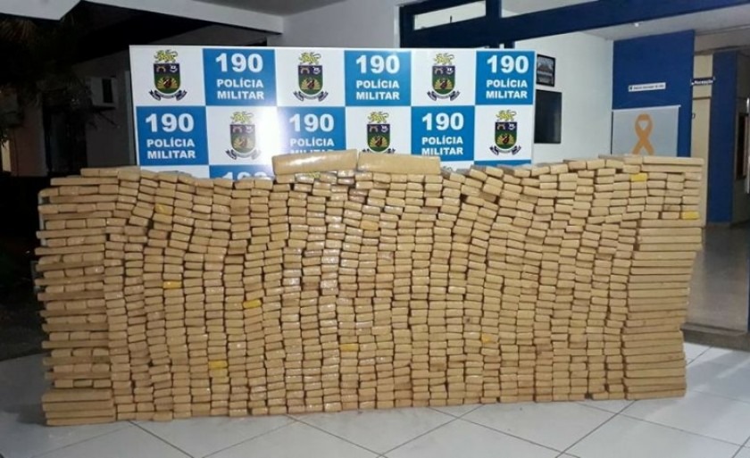 PM apreende cerca de uma tonelada de maconha em Três Lagoas PM/Divulgação