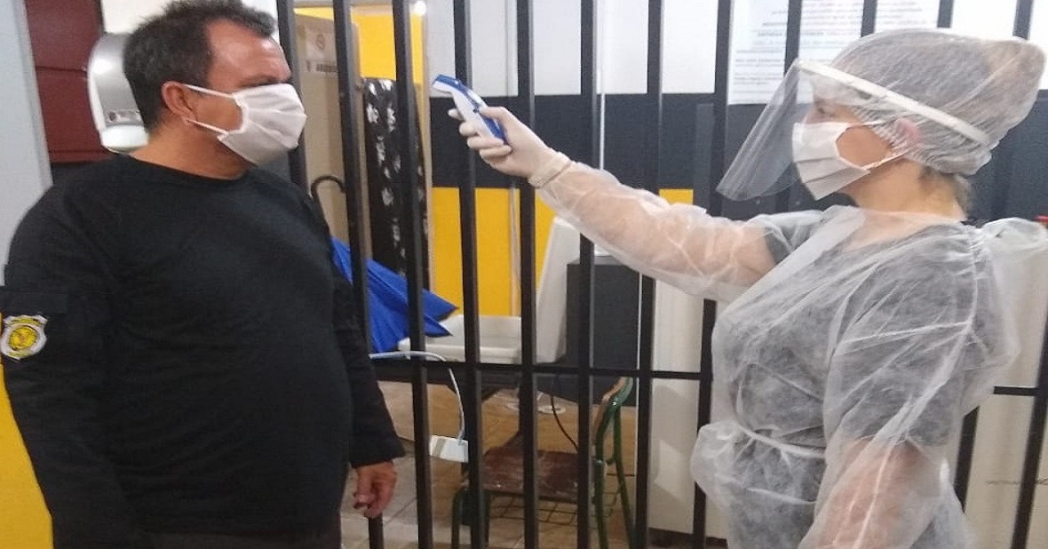 Medidas sanitárias e tecnologia ajudam a barrar pandemia em presídios de MS Medidas sanitárias e tecnologia ajudam a barrar pandemia em presídios de MS