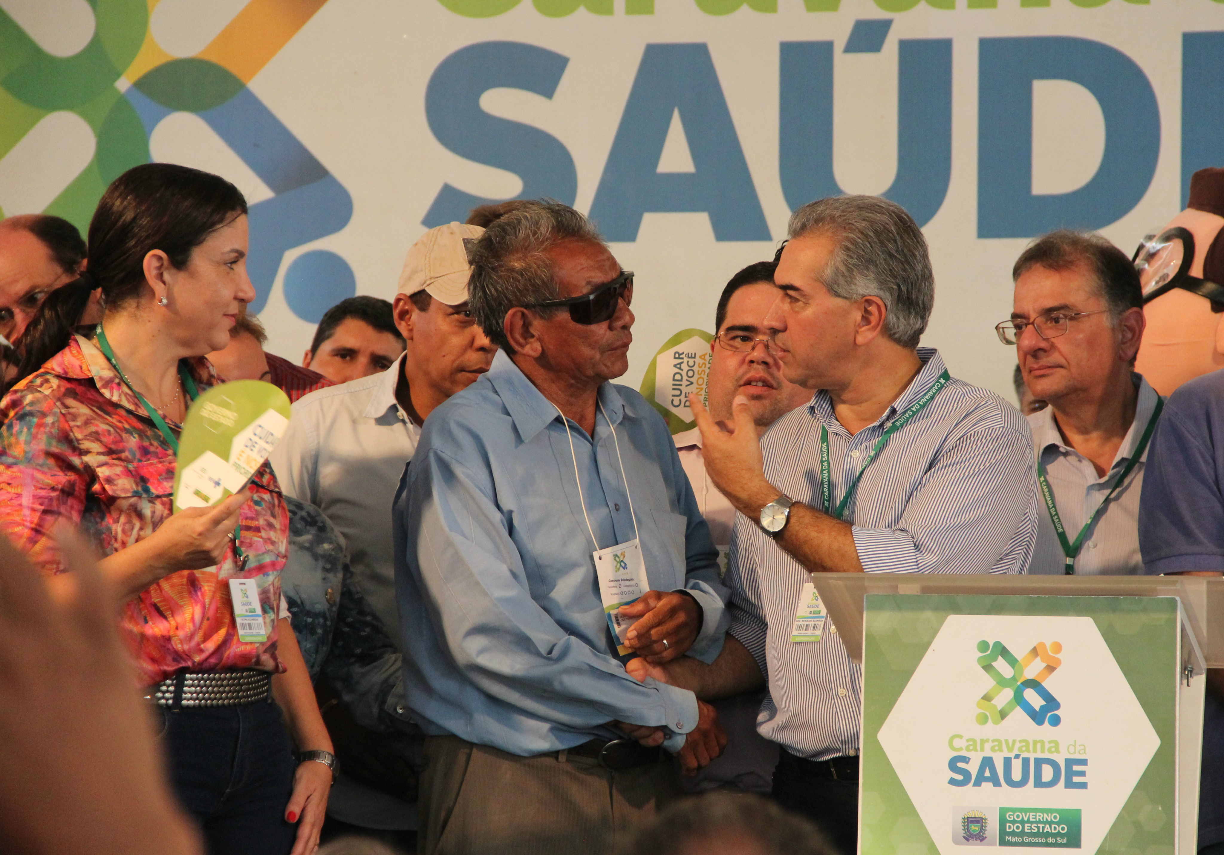 Sebastião Arce Isnarde, 69 anos, pertencente a aldeia Bororó, falou sobre a importância da Caravana da Saude (Foto:Chico Ribeiro)