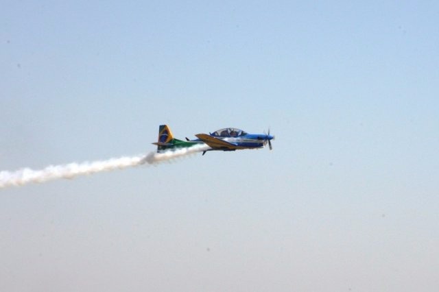 Esquadrilha da Fumaça se apresenta neste domingo (30) na Base Aérea Esquadrilha da Fumaça vai se apresentar na Capital no dia 30 de julho. (Foto: Divulgação)