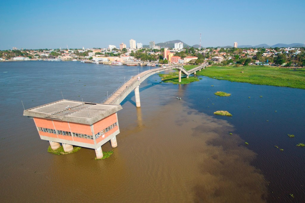 Ponte de captação da Sanesul em Corumbá
Foto/Divulgação