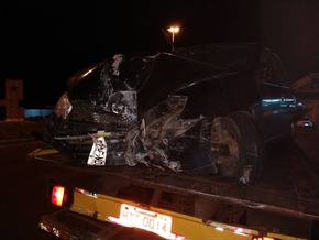 Polícia não identifica possíveis envolvidos em racha, que destruíram carro em avenida Motorista diz que teve perda total do carro em MS após possível racha (Foto: Marcos Goulart/Arquivo Pessoal)