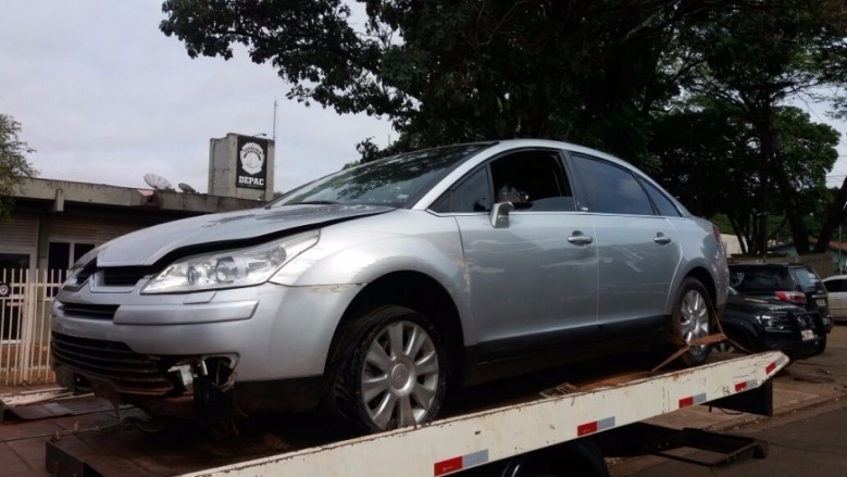 Veículo recuperado pela Polícia Rodoviária Federal - Crédito: Osvado Duarte