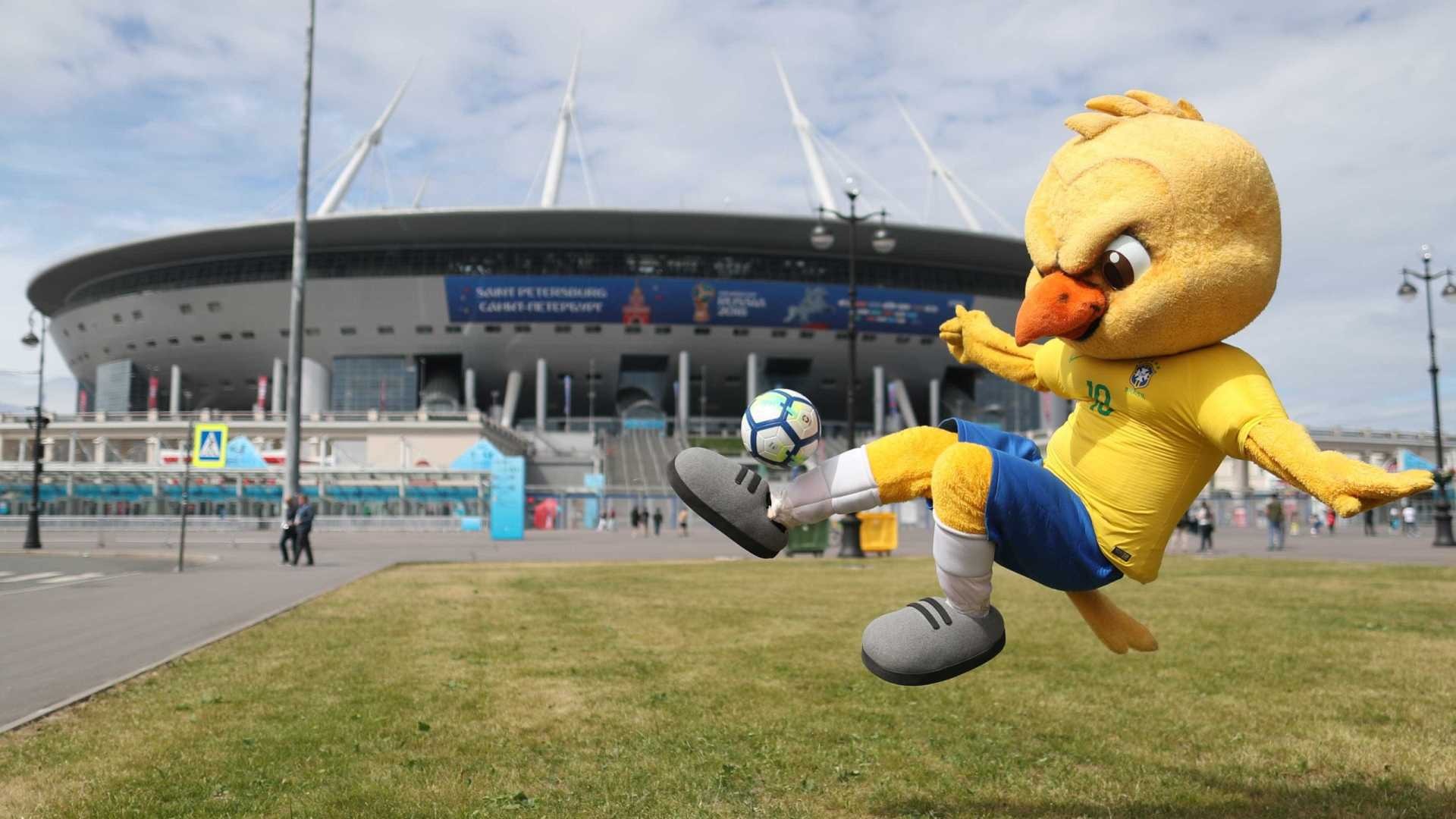 Seleção brasileira já está no Estádio de São Petersburgo Lucas Figueiredo/CBF