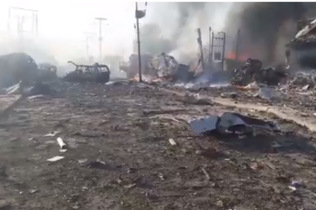 Explosão ocorreu em rua movimentada da metrópole
Reprodução/Twitter