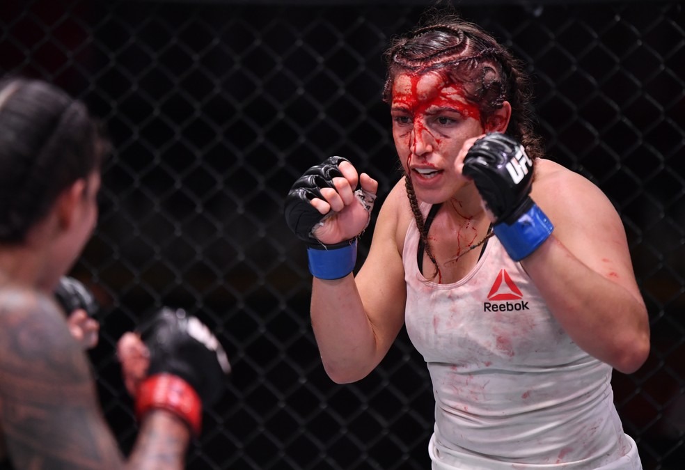 Amanda Nunes vence Felicia Spencer por pontos no UFC 250 Amanda Nunes venceu Felicia Spencer por decisão unânime (50-44, 50-44 e 50-45) — Getty Images