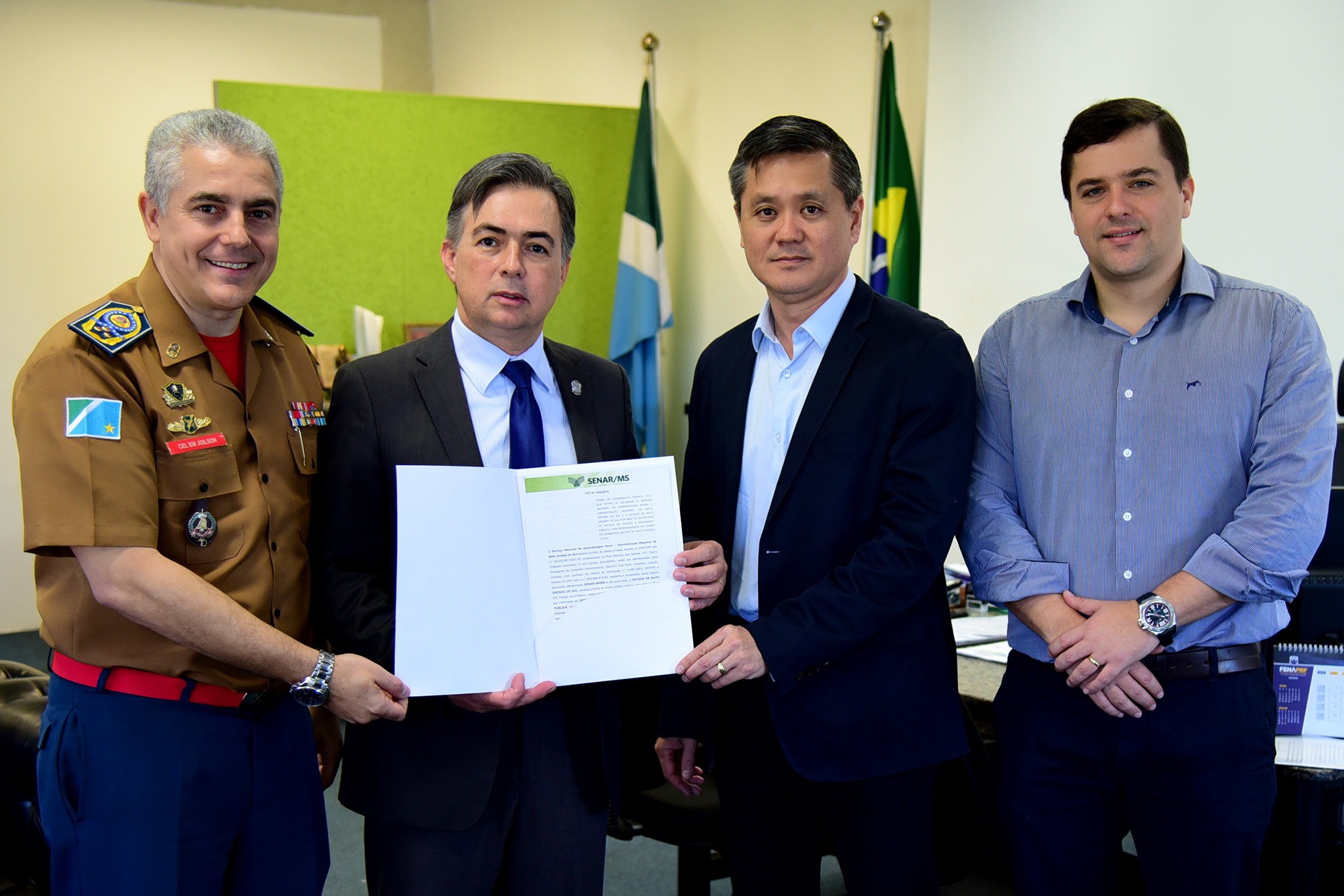 Sistema Famasul e Sejusp firmam parceria em ações de prevenção a incêndios