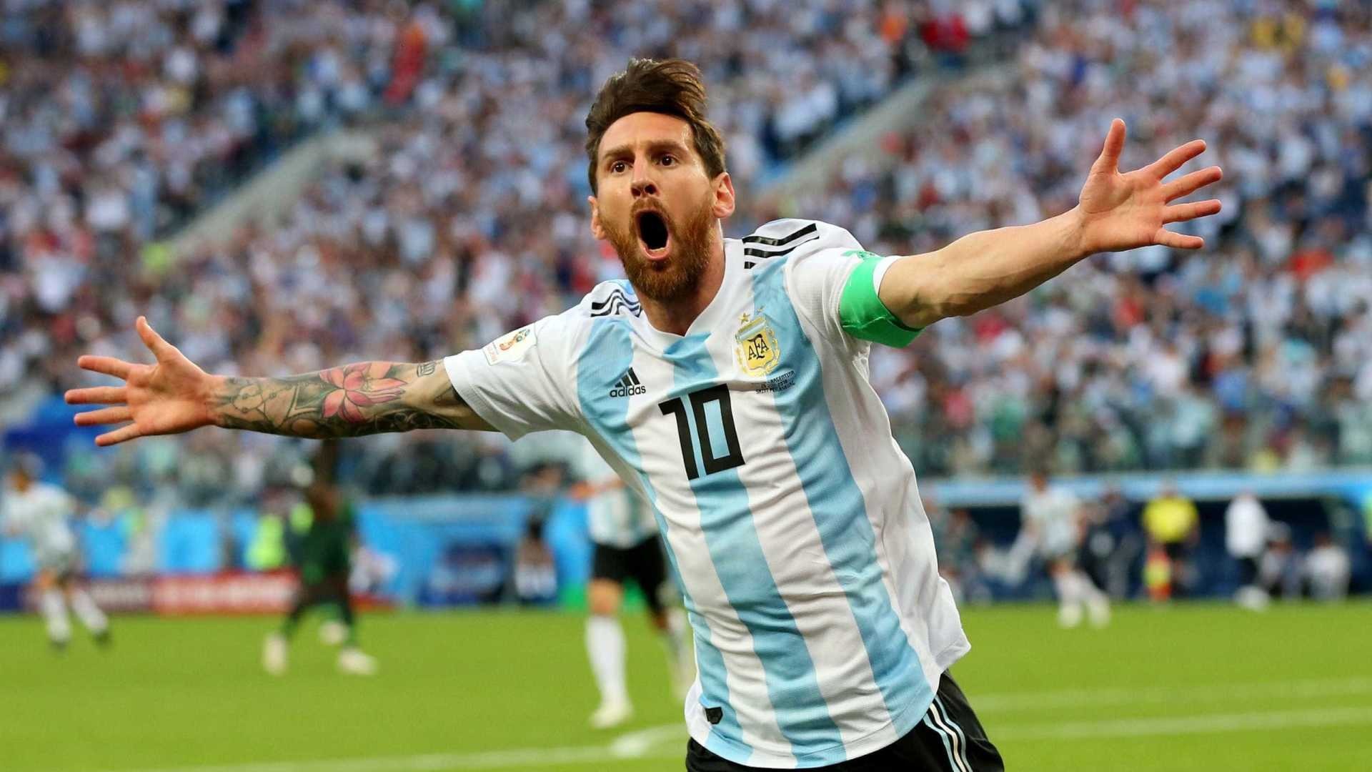 Intervalo: Argentina vai vencendo a Nigéria em São Petersburgo Getty Images