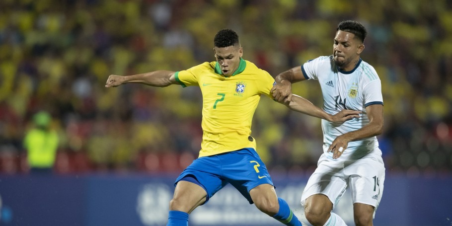 Brasil bate a Argentina e garante vaga para Olimpíadas de 2020 Lucas Figueiredo/CBF