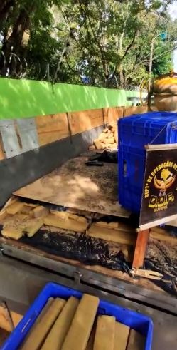 DOF encontra quase 1,3 tonelada de maconha em F4000