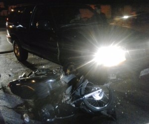 Acidente aconteceu no cruzamento das Ruas Tiradentes com a Joaquim Murtinho - Divulgação/Bombeiros