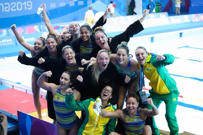 Pan: Brasil conquista bronze no pólo aquático feminino Alexandre Castello Branco/COB