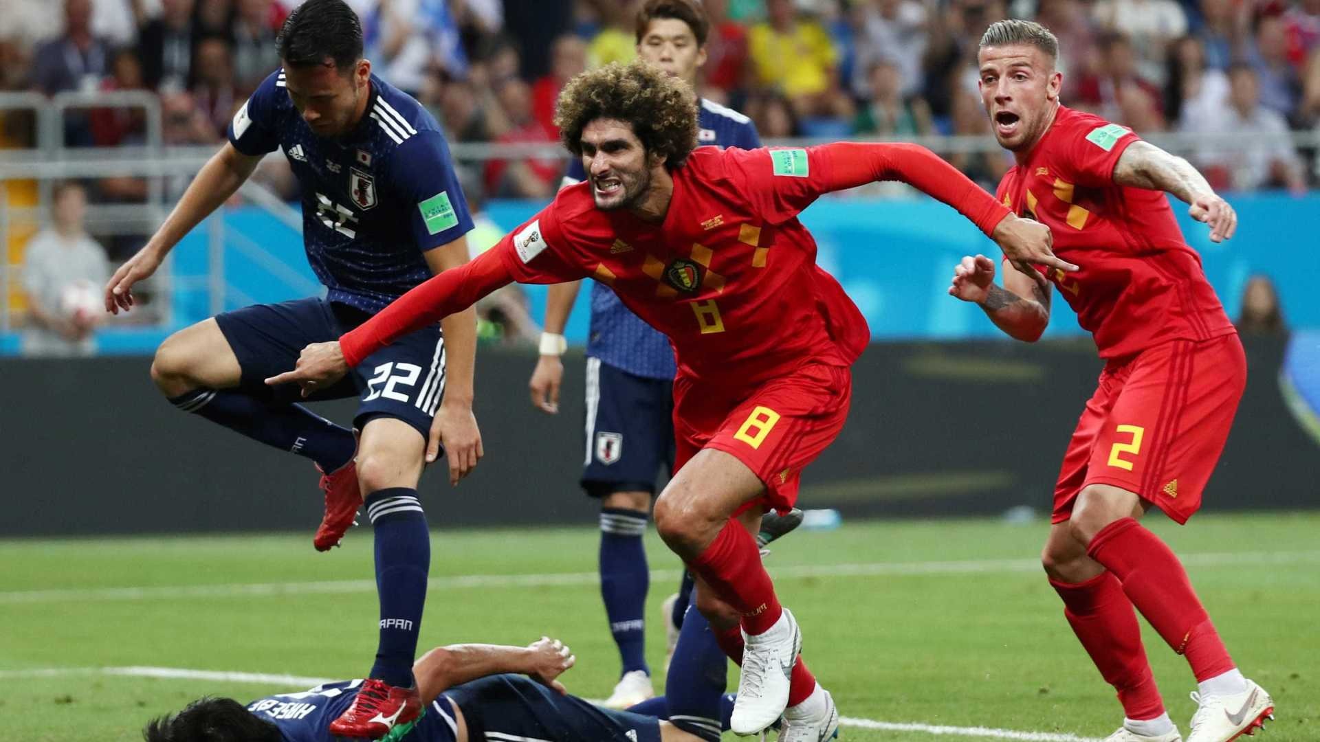 Bélgica vence Japão com gol no último minuto e enfrenta o Brasil REUTERS/Sergio Perez