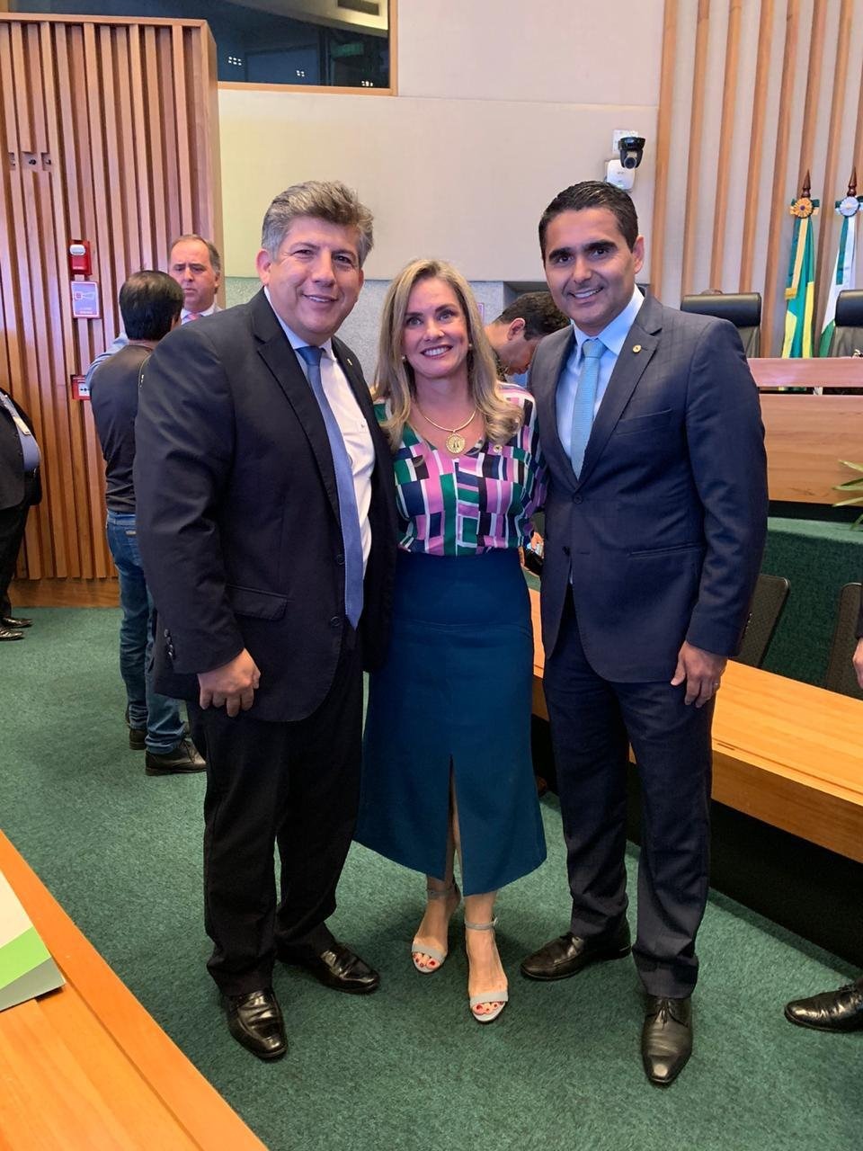Deputados Lidio Lopes, Ivana Bastos e Herculano Borges
Foto : Divulgação ALEMS