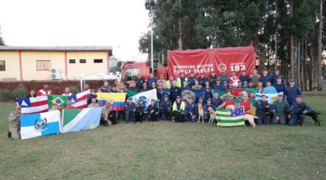 Cães do Corpo de Bombeiros de MS podem participar de resgate em qualquer lugar do mundo