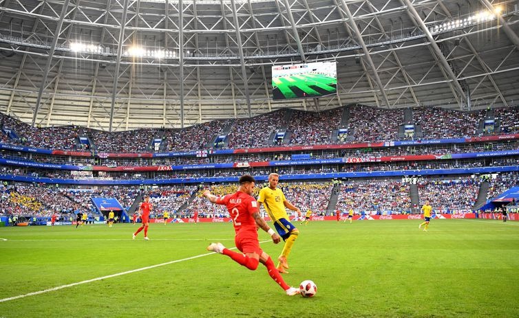 Inglaterra vence a Suécia, convence e vai às semifinais Inglaterra vence a Suécia, convence e vai às semifinais