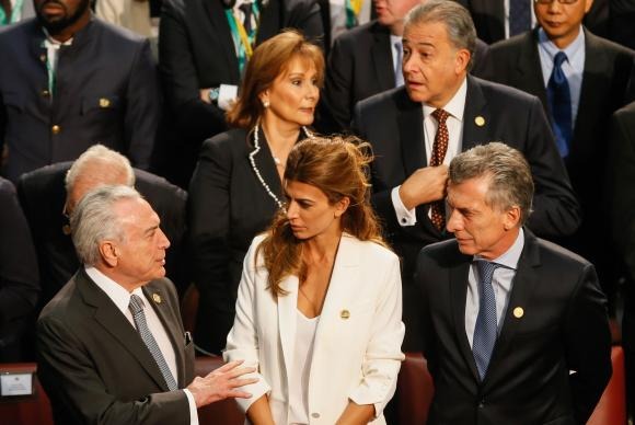 Temer: Mercosul e União Europeia estão próximos de fechar acordo definitivo Valparaíso / Chile - Presidente da República, Michel Temer, senhora Juliana Awada, e o presidente da Argentina, Mauricio Macri Beto Barata/PR