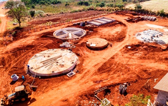 Obras em Aral Moreira vão revolucionar área de saneamento Divulgação
