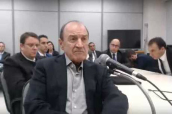 Agenor Franklin Medeiros durante depoimento a Moro
Reprodução