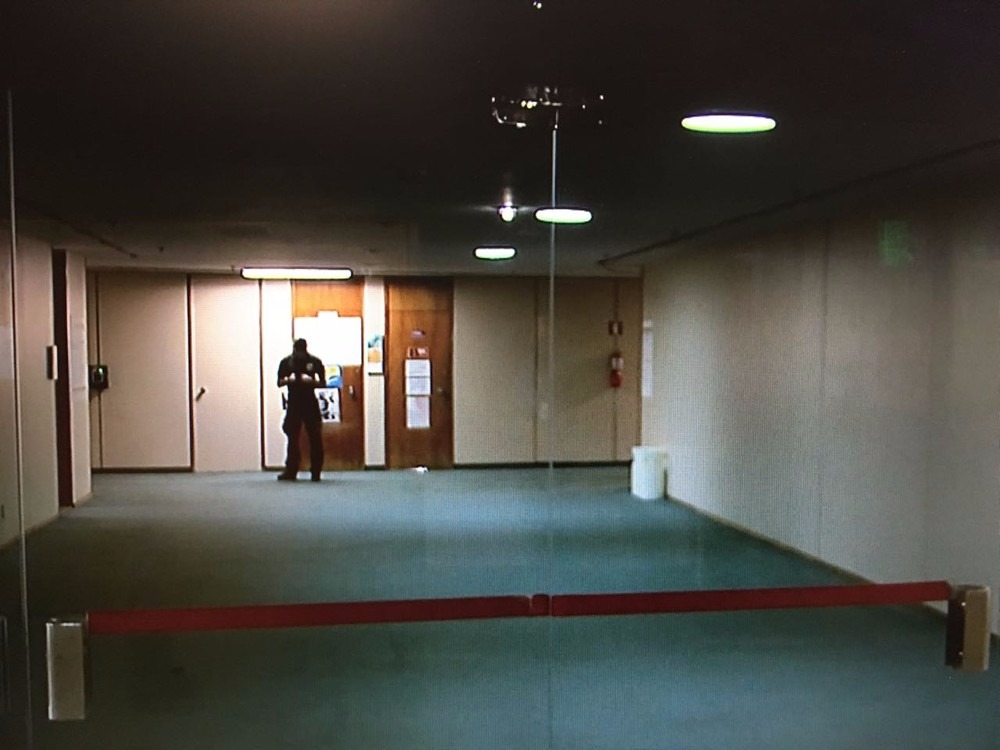 Sexto andar do Anexo IV interditado na Câmara durante buscas da PF (Foto: TV Globo/Reprodução)