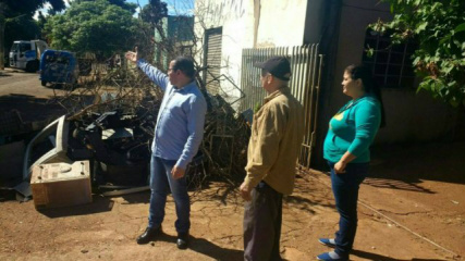 O vereador acompanhou os trabalhos, que foram iniciados na sexta-feira (28)
