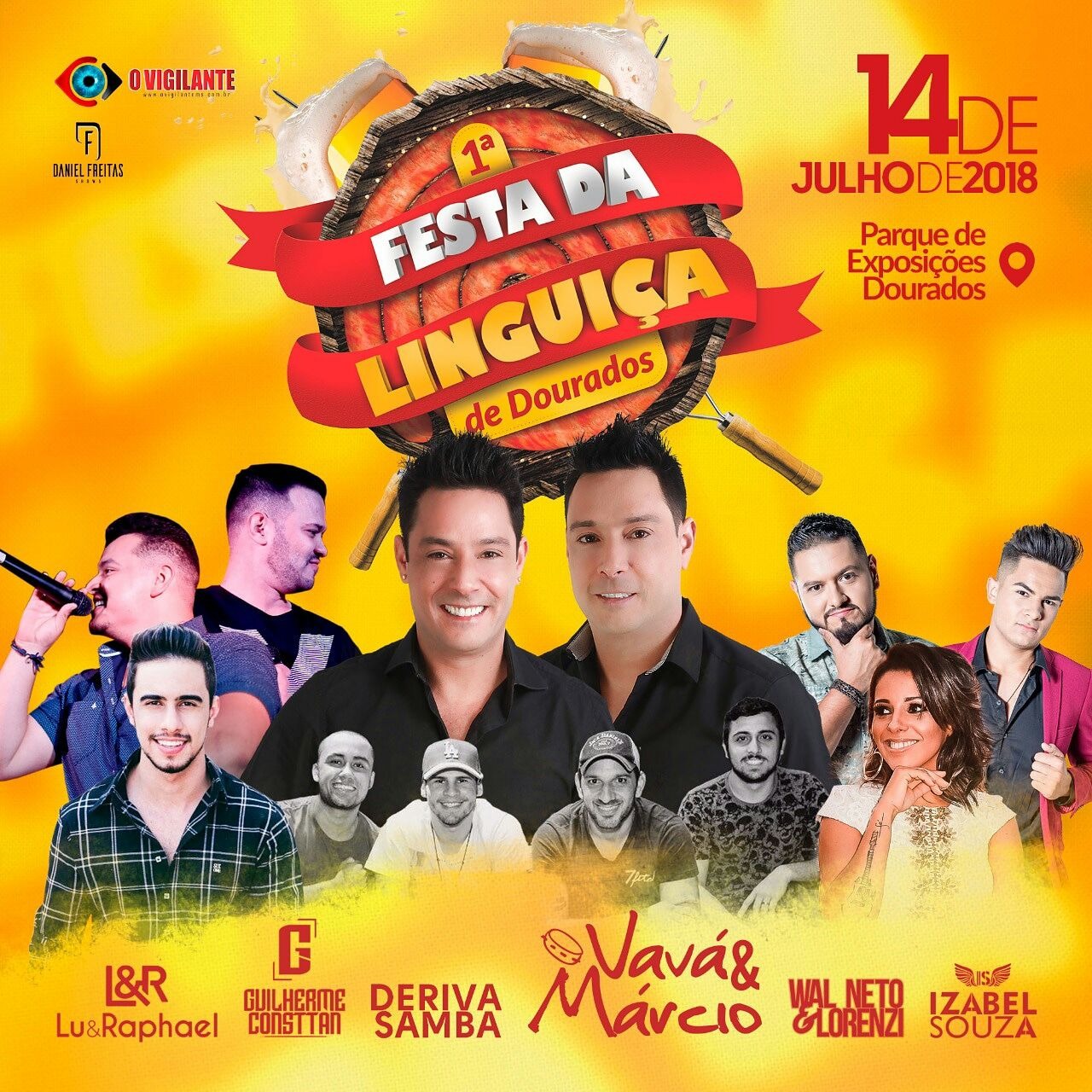 Festa da Linguiça de Dourados será hoje no Parque de Exposições