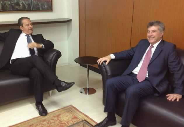 Presidente estadual do PSB e Prefeito de Dourados, Murilo lamenta por Campos Prefeito de Dourados, Murilo Zauith e o candidato à presidência Eduardo Campos - Foto: Divulgação
