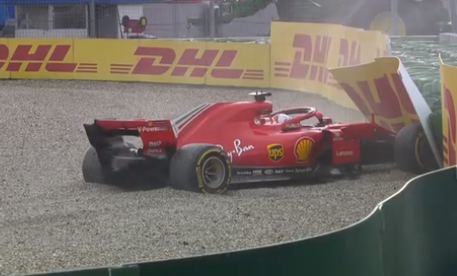 Hamilton vence após Vettel parar no muro no GP da Alemanha Hamilton vence após Vettel parar no muro no GP da Alemanha