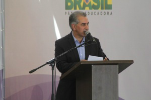 Azambuja elogia Casa da Mulher e cobra parceria da presidente Azambuja agradeceu a presidente e propôs parcerias (Foto: Marcos Ermínio)