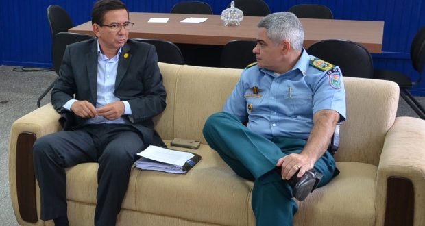 Presidente da AOFMS participa de audiência com novo comandante da PM em MS Divulgação