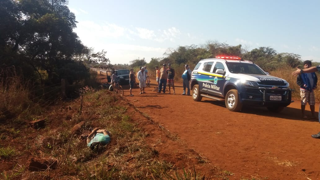 Corpo de homem é encontrado com mãos e pés amarradas em estrada vicinal Osvaldo Duarte