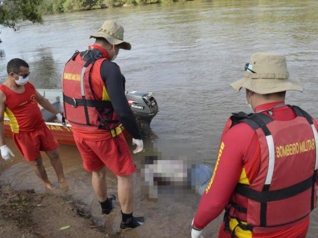 Corpo de jovem que tentou atravessar rio é encontrado por Corpo de Bombeiros (Edição MS/Thiago Silva)