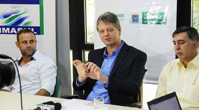 CAR facilita novo mercado de compensação em reserva legal, diz secretário da Semade Jaime Verruck explicou à imprensa como foram calculadas as áreas de reserva legal (Foto: Divulgação)