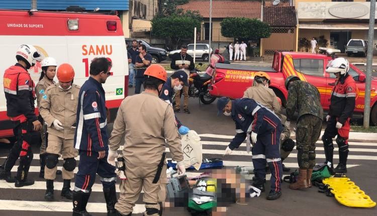Ao ser atingido por carro na Fábio Zahran motociclista perde a vida (Midiamax)
