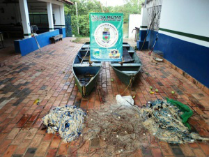 PMA autua 18 pessoas e aplica R$ 33 mil em multas durante piracema. Petrechos utilizados para pesca foram apreendidos pela PMA - Foto: Divulgação