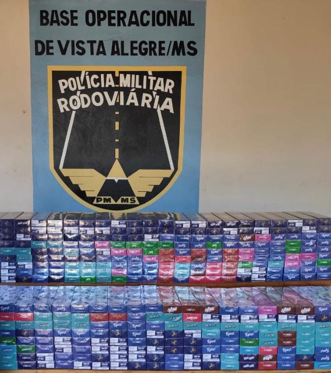 Homem é preso na MS-164 contrabandeando essências de Narguilé para a Capital Homem é preso na MS-164 contrabandeando essências de Narguilé para a Capital