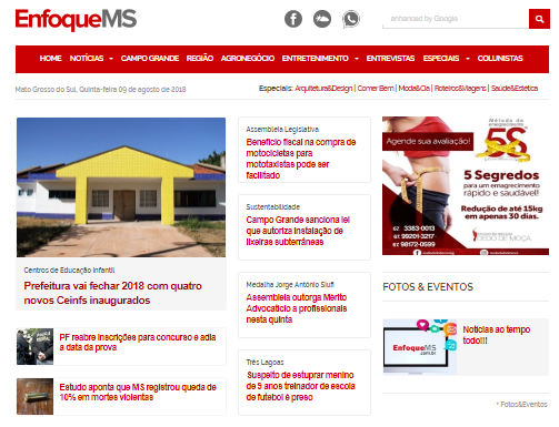 O Jornal estará atualizando o layout da página para versão layout totalmente responsivo aos dispositivos mobile, como tablets e celulares.
