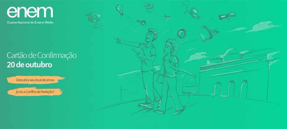 Local de prova do Enem será divulgado a partir das 10h de sexta-feira (Foto: Reprodução) Local de prova do Enem será divulgado a partir das 10h de sexta-feira (Foto: Reprodução)
Local de prova do Enem será divulgado a partir das 10h de sexta-feira (Foto: Reprodução)