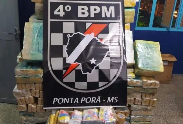 PM apreende quase 1,5 tonelada de maconha em Ponta Porã PM apreende quase 1,5 tonelada de maconha em Ponta Porã