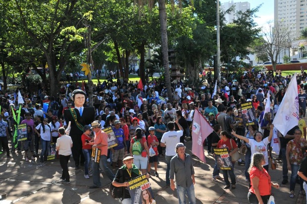 20 mil pessoas são esperadas em ato pela educação e contra a reforma (Valdenir Rezende/Correio do Estado)