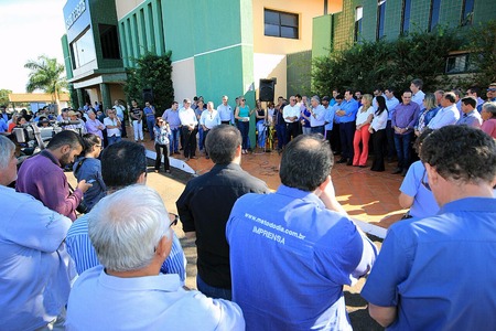 A patrulha foi entregue no Parque de Exposições da cidade com a presença da população de produtores rurais
