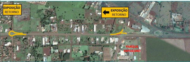 Vai à Expoagro? Veja como vai funcionar o trânsito próximo ao Parque de Exposições
