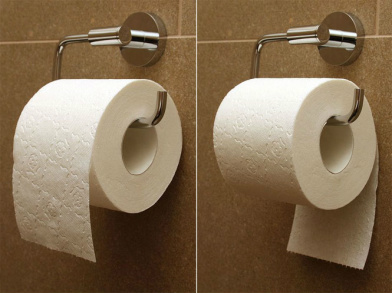 Você sabe qual a maneira correta de pendurar o rolo de papel higiênico no banheiro? Post ensina qual o método mais comum usado por pessoas para pendurar o rolo de papel higiênico no banheiro de casa.