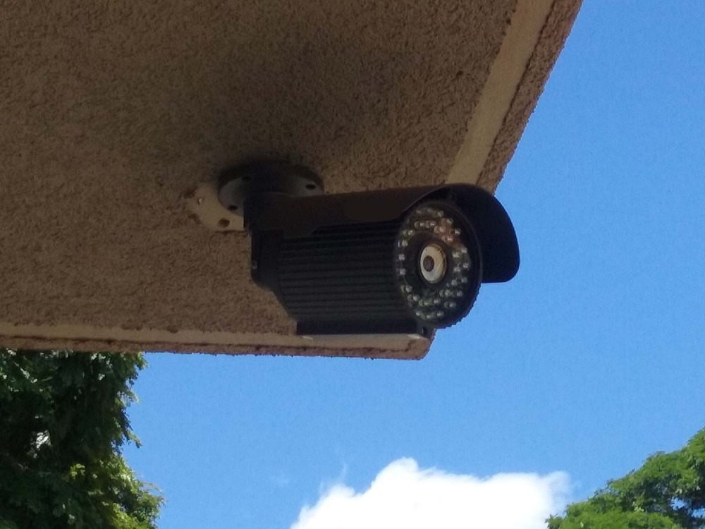 Câmera de videomonitoramento (Foto: Fernando da Mata)