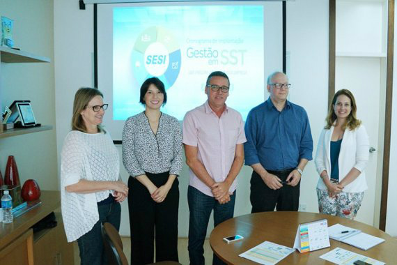 Sesi de MS vai repassar o Programa de Gestão em SST ao Sesi de Alagoas Foto:Divulgação