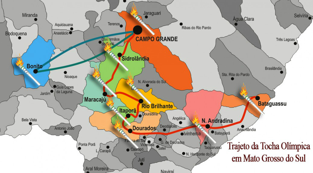 Tocha Olímpica passa por nove cidades de MS; confira o trajeto