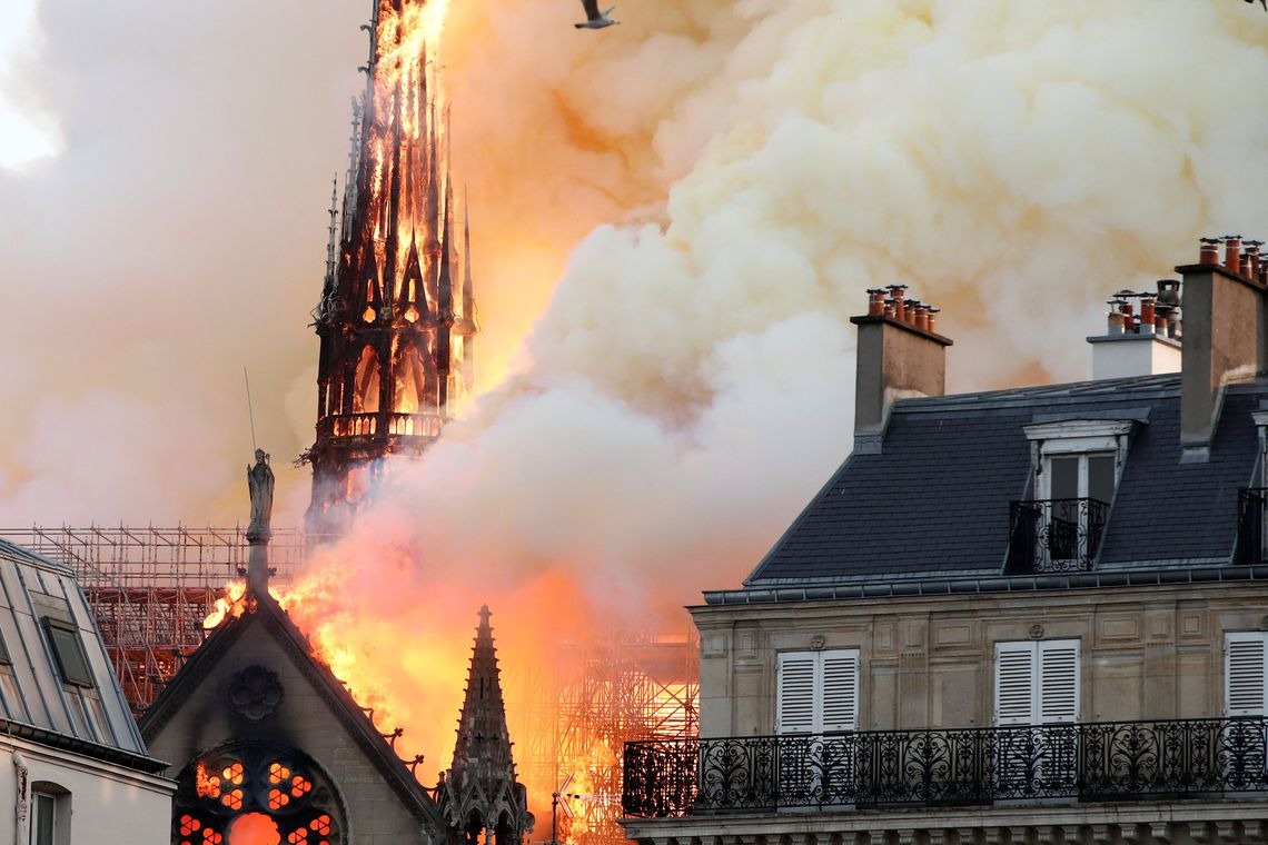 Apenas 9% das doações prometidas para Notre-Dame foram repassadas Foto: Agência Brasil