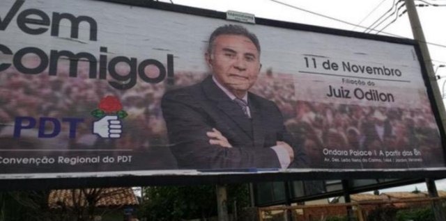 Odilon perde recurso e ainda deve pagar multa de R$ 31,5 mil por propaganda antecipada (MPF)